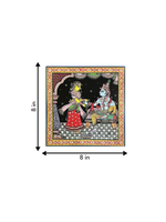 Krishna & Subhadra Pattachitra Painting for sale