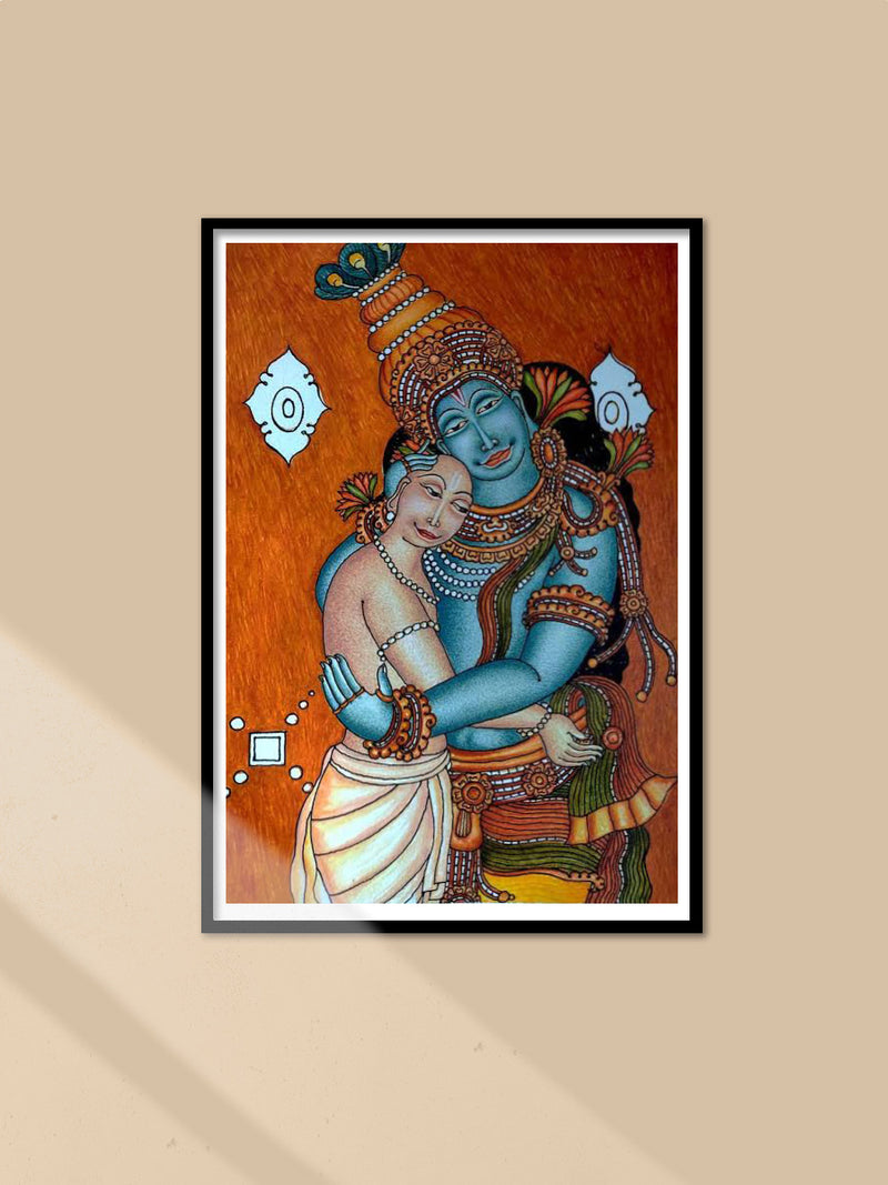 Shop Krishna and Kuchela In Kerala Mural By Jijulal