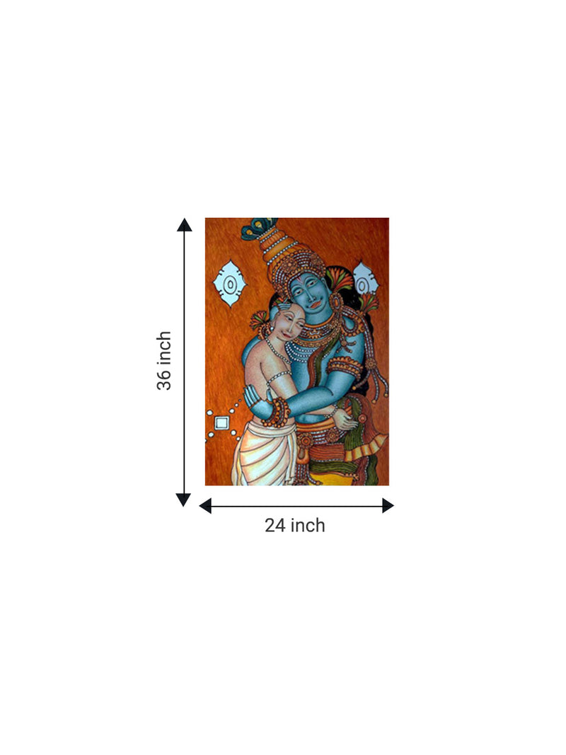 Krishna and Kuchela In Kerala Mural for sale