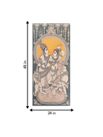 Krishna and Radha In Kalamkari for sale