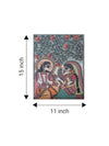 Krishna and Radha in Madhubani for sale