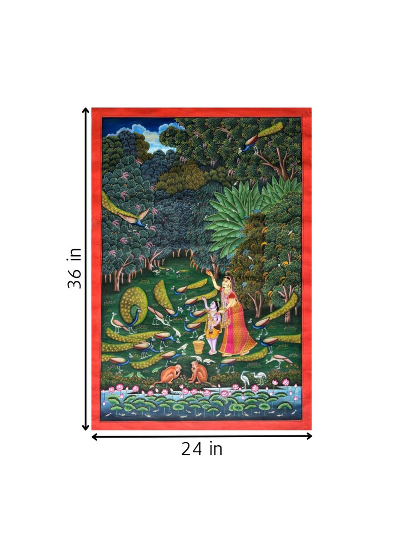 Krishna Leela in Pichwai for sale