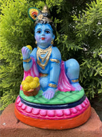 Shop Krishna eating Makhan Golu Doll by Jaisurya