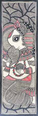 Buy LORD GANESHA, MADHUBANI PAINTING BY PRATIMA BHARTi