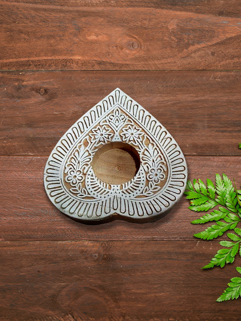 Handmade Wooden Diya for sale