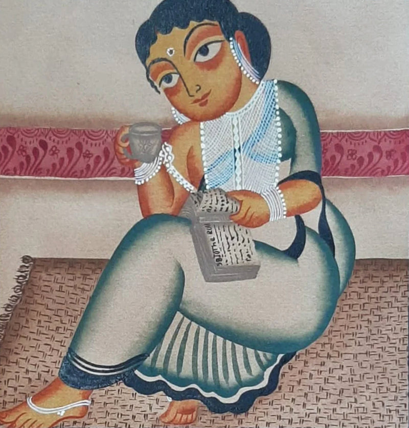 Buy Literary Grace: Kalighat Art by Bapi Chitrakar