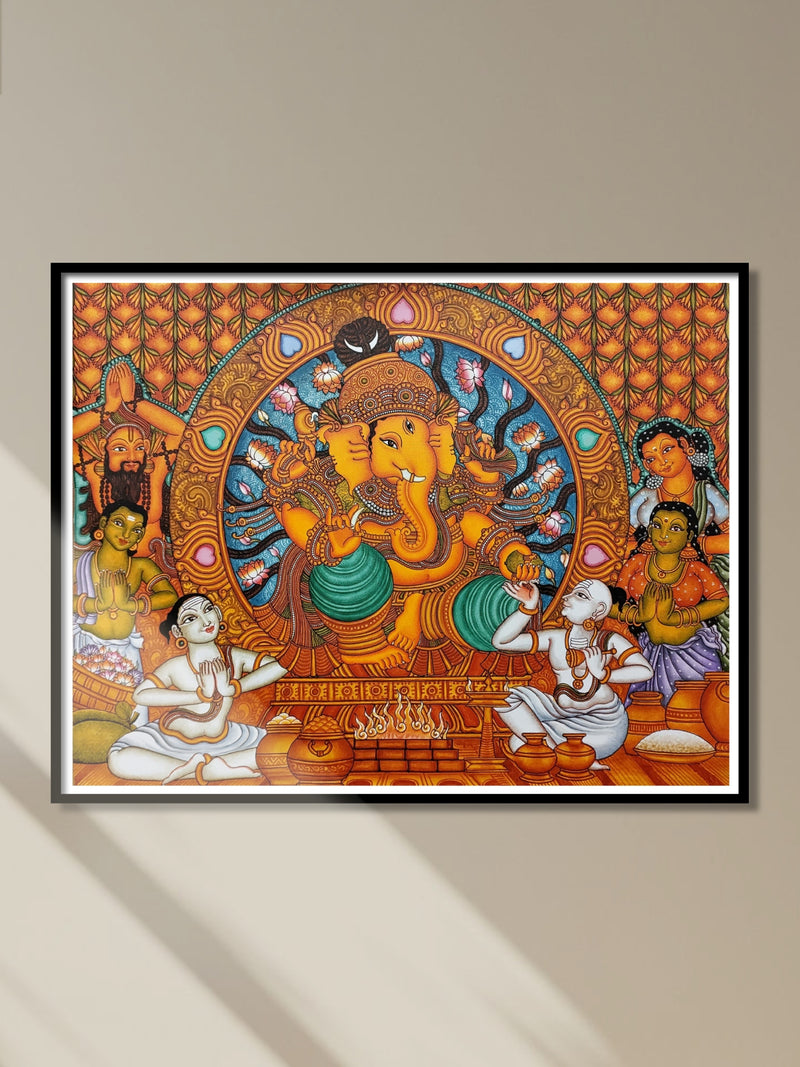 Shop Lord Ganesha In Kerala mural by Adarsh