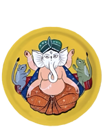 Shop for Ganesha Kalighat Wall Plates 