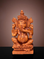 Shop Lord Ganesha in Kadam Wood Carving by Om Prakash