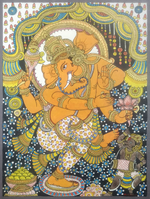 Shop Lord Ganesha in Kalamkari by Harinath N