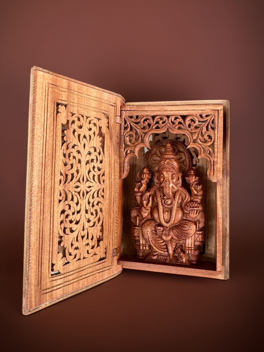 Shop Lord Ganesha in Sandalwood carving by Om Prakash