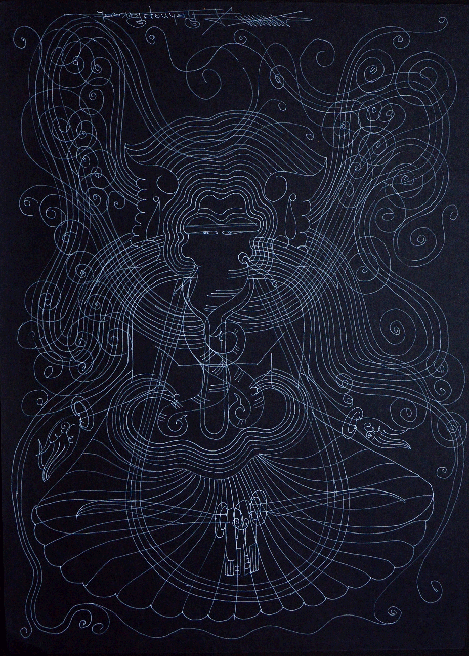 Buy Lord Ganesha in Surpur Art by Krishna Prakash