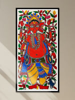 Shop Lord Ganesha playing drum In Madhubani by Izhar Ansari