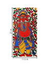 Lord Ganesha playing drum In Madhubani  artwork for sale