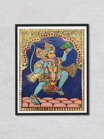 Lord Hanuman, Tanjore Painting by Sanjay Tandekar