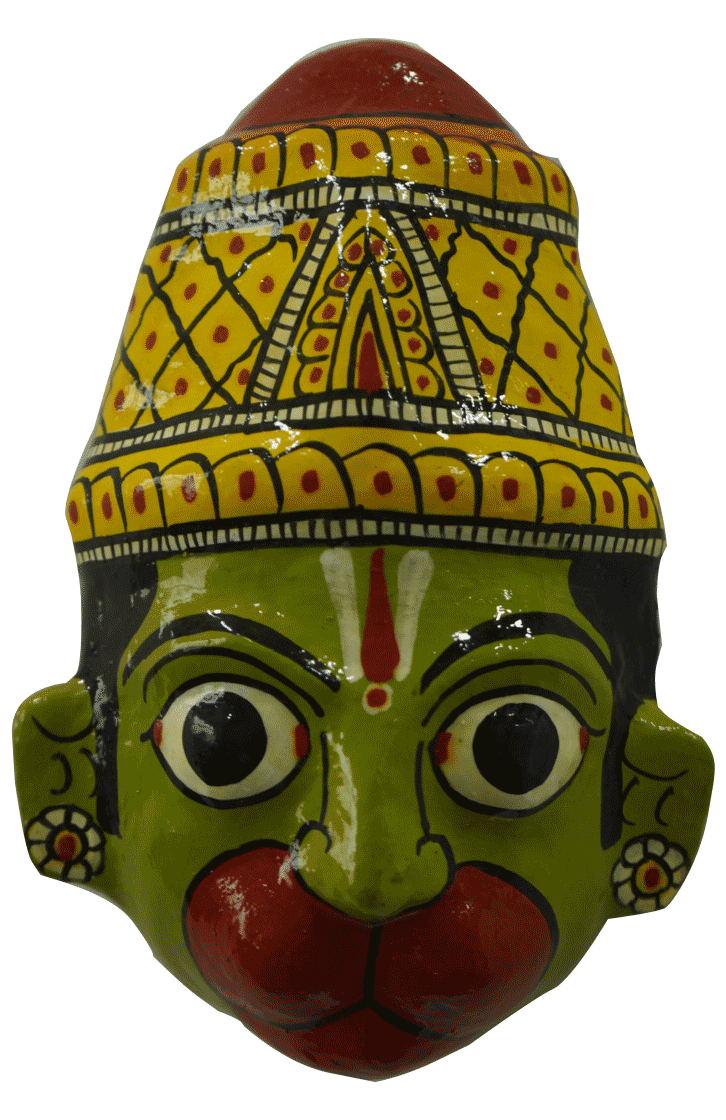 Buy Hanuman Ji Mask Cheriyal- Wall Hanging