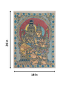 Lord Shiva with Family In Kalamkari for sale