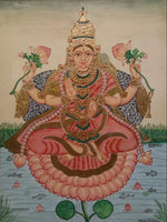  A Mysore Painting of Goddess Lakshmi by Dr. J Dundaraja