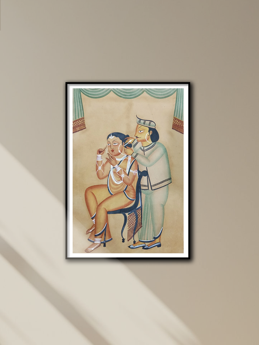 Shop Lovers handpainted in Kalighat style by Hasir Chitrakar