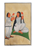 Buy kalighat art painting / home decor/ west bengal art