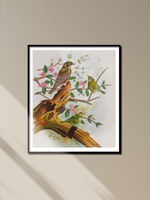 Three Birds on a tree: Mughal Miniature by Dinesh Soni