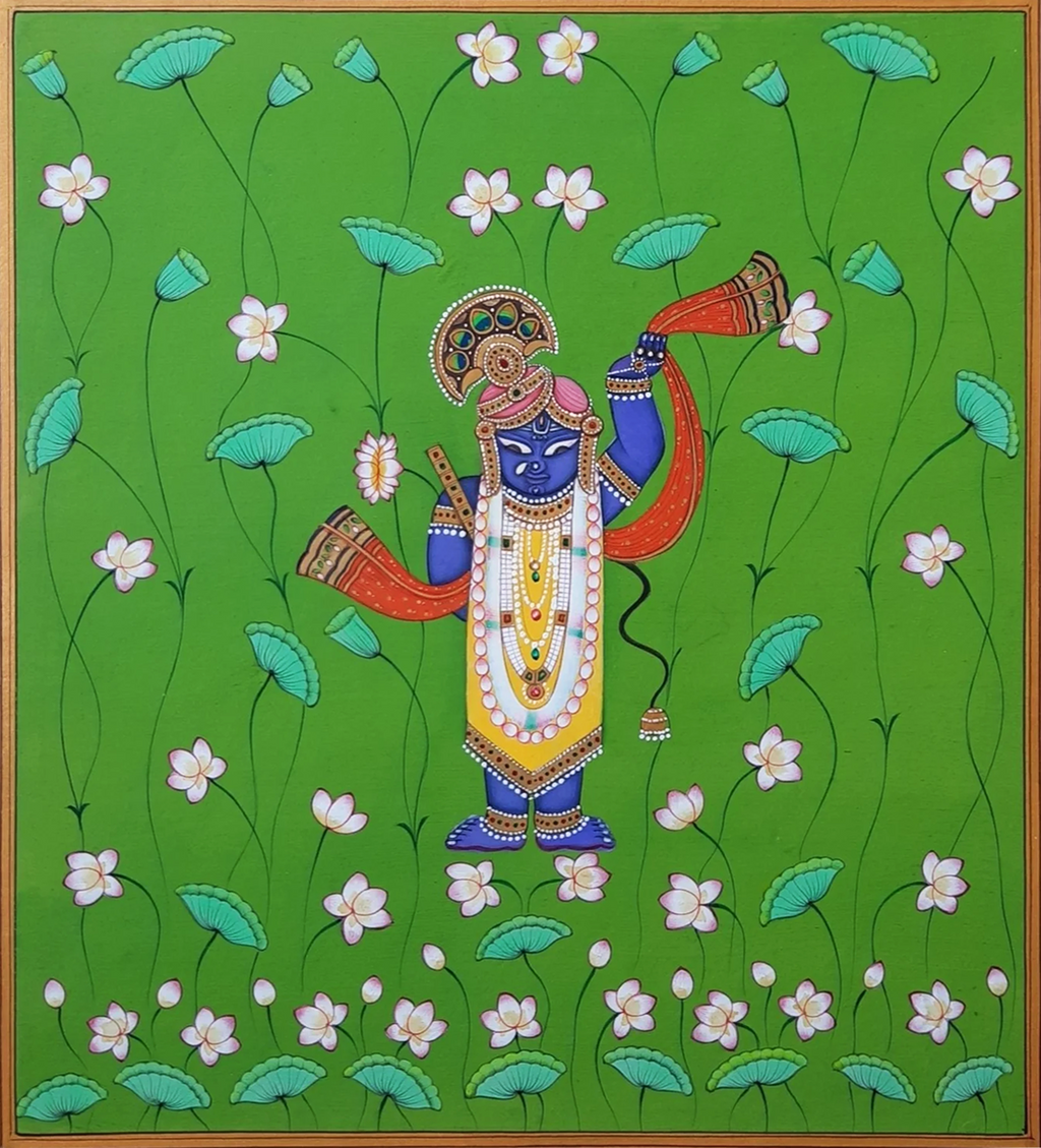 Buy Sreenathji in Miniature Painting by Mohan Prajapati