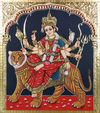 buy Maa Durga Tanjore Painting by Sanjay Tandekar