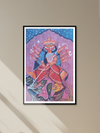 Maa Durga with defeated demon: Kalighat by Uttam Chitrakar