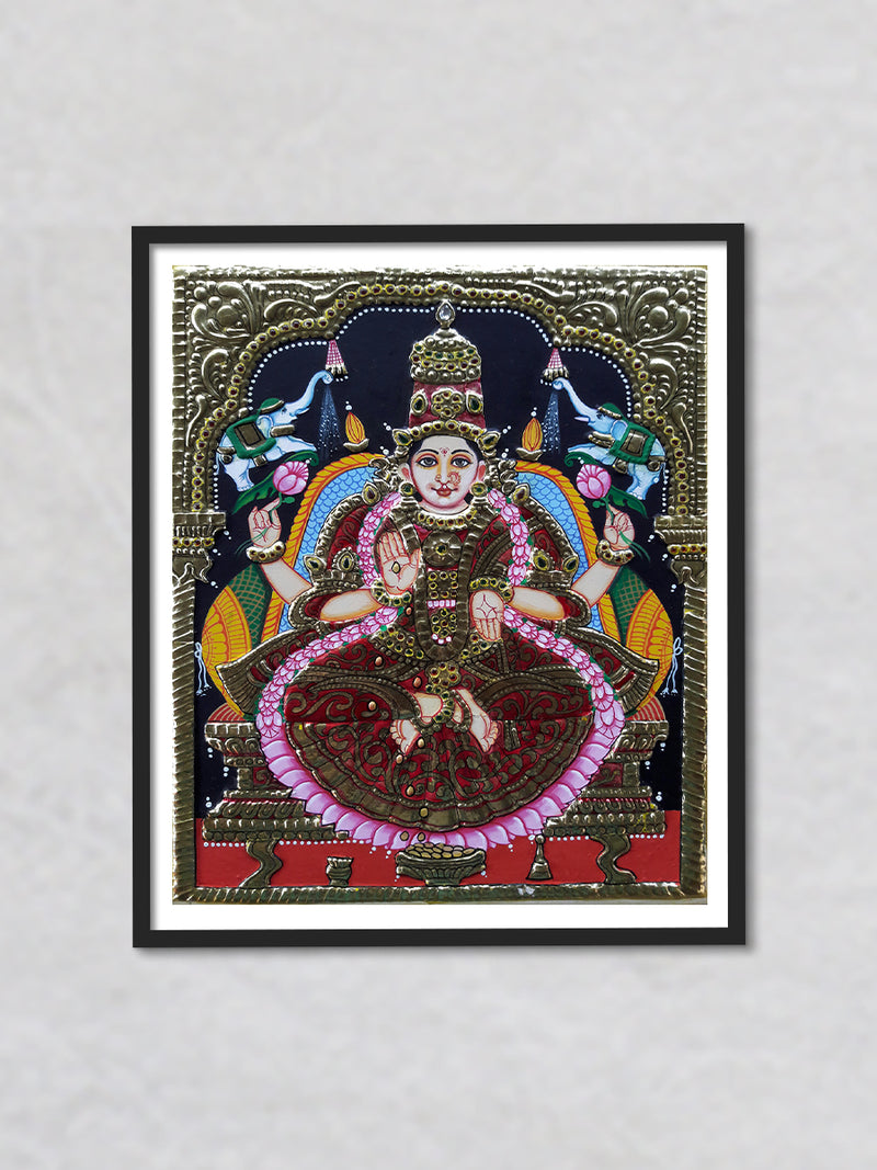 Maa Lakshmi, Tanjore Art by Sanjay Tandekar