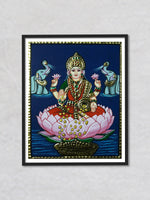 Maa Lakshmi, Tanjore Painting by Sanjay Tandekar