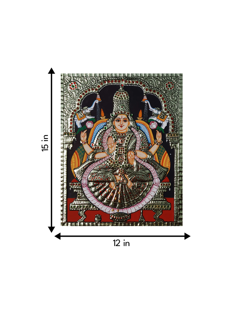 Maa Lakshmi Tanjore Painting by Sanjay Tandekar