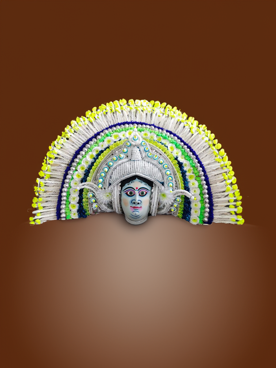 Shop Maa Saraswati Chhau Mask by Dharmendra Sutradhar