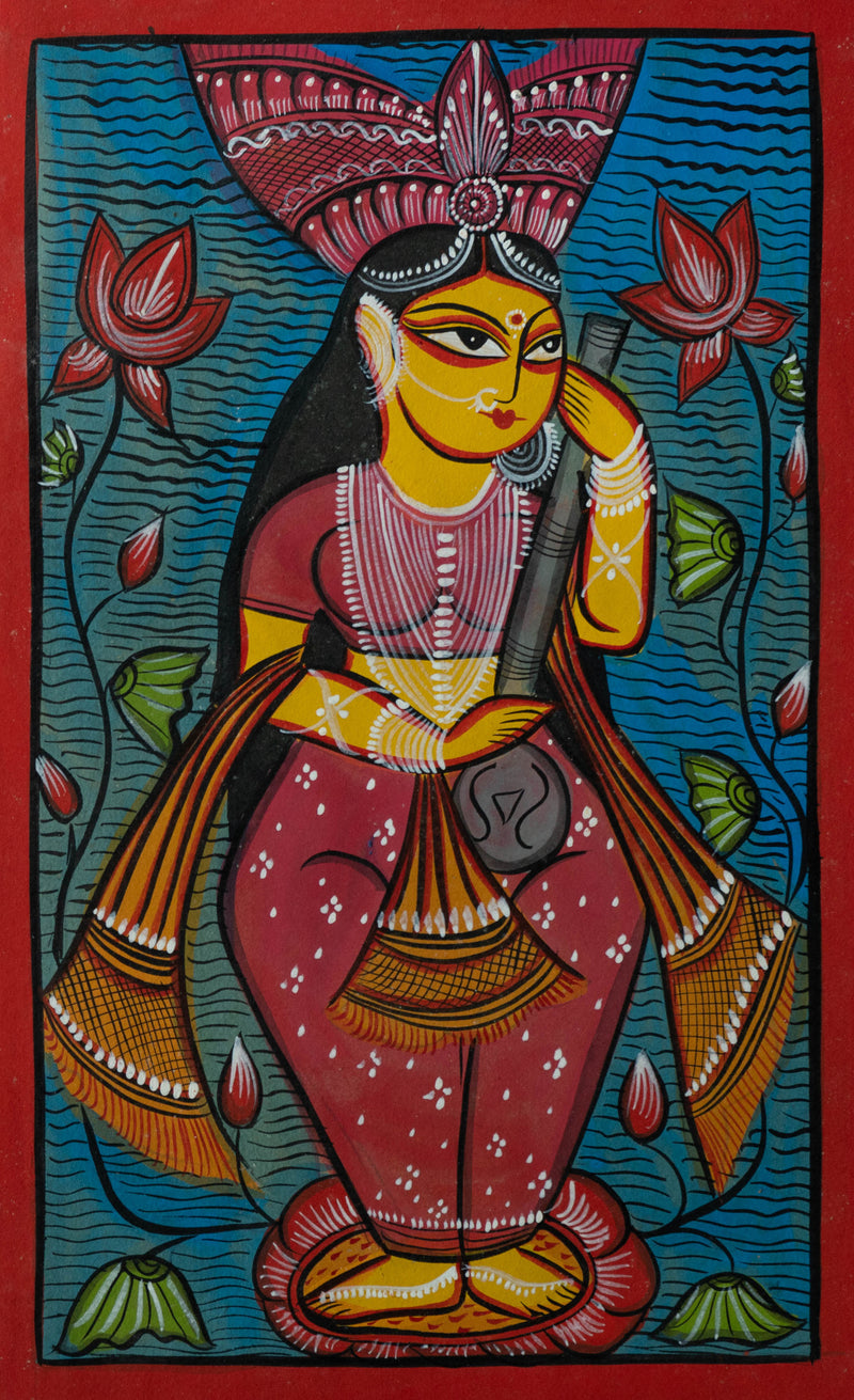 Shop Maa Saraswati in Bengal Pattachitra