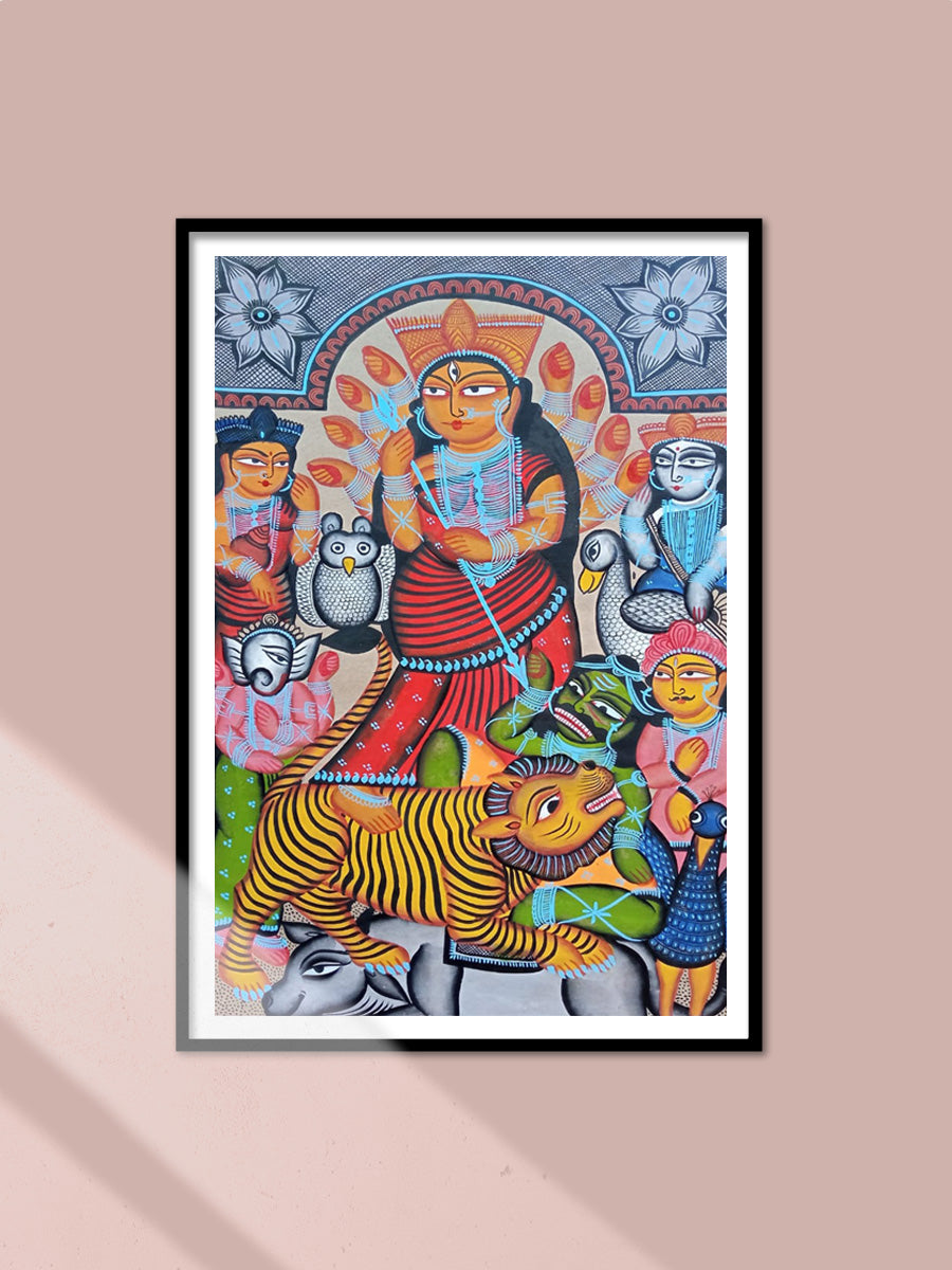 Shop Mahishasuramardini in Bengal Pattachitra by Laila Chitrakar