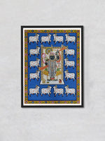 Shop Majestic Reverence : Regality of Shrinathji Pichwai Painting by Dinesh Soni