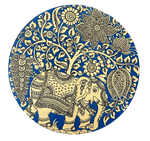 Shop Majestic elephant Kalamkari art by Siva Reddy