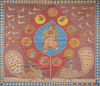 Buy Meldi Mata in Tree of Life, Mata Ni Pachedi Painting by Dilip Chittara