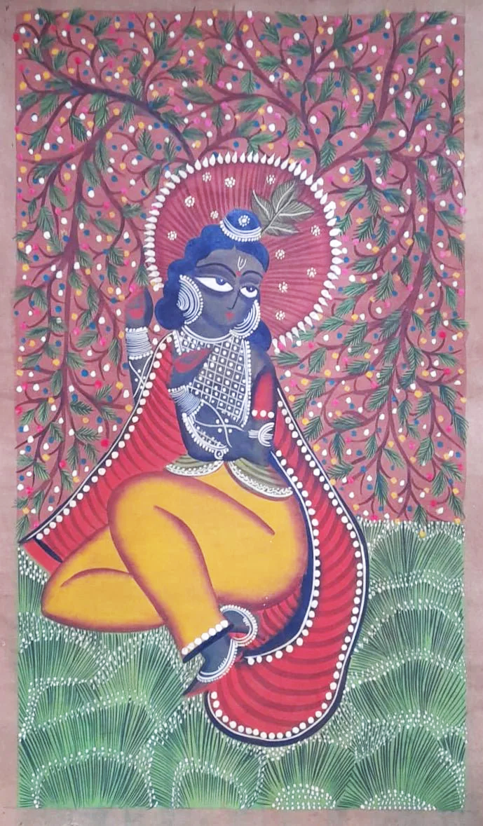 Melodies of the Wild: Uttam Chitrakar’s Kalighat portrait