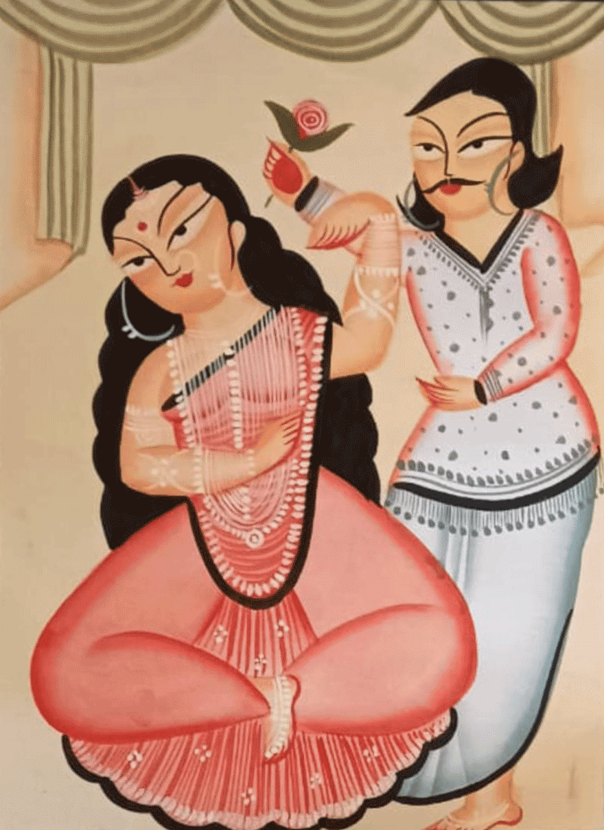 Buy Moment of Love in Kalighat by Uttam Chitrakar