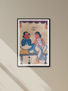 Shop Moments of Husband and Wife:Kalighat painting by  Hasir Chitrakar