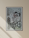 Monochromatic Bonds: Uttam Chitrakar's Travelling Couple for Sale