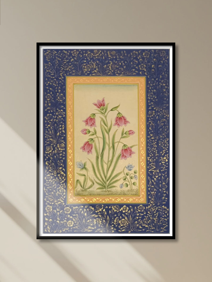 Shop Mughal Blossoms in Miniature Painting by Mohan Prajapati