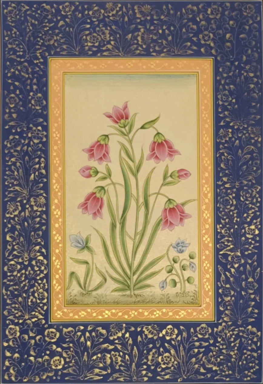 Buy Mughal Blossoms in Miniature Painting by Mohan Prajapati