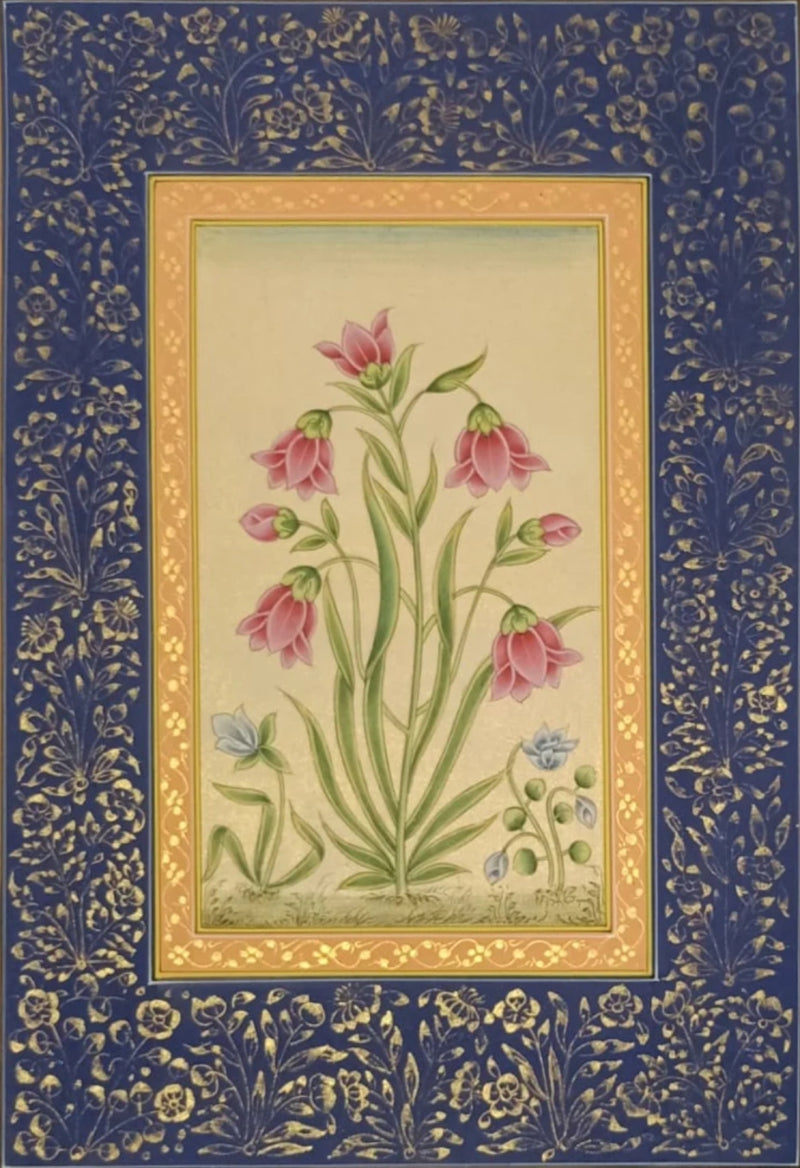 Buy Mughal Blossoms in Miniature Painting by Mohan Prajapati