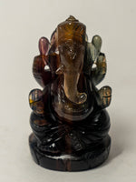 Mystic Radiance: Lord Ganesh in a Vibrant Gemstone 