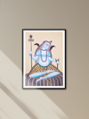 Shop Mystical Blessings of Lord Shiva:Kalighat painting by Hasir Chitrakar