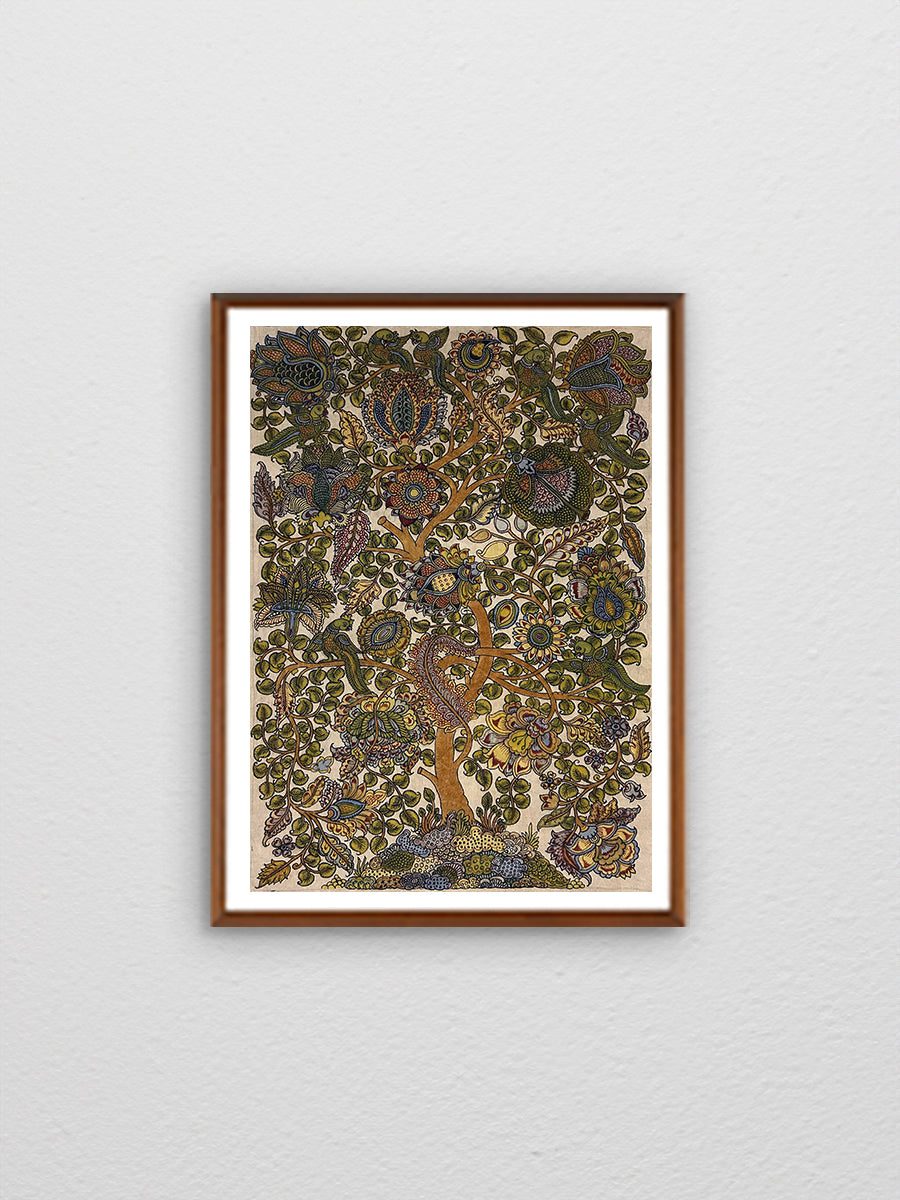 Tree of Life Kalamkari Cloth Painting for Sale