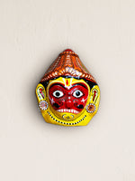 Mythical Reverence: The Paper Mache Kagaj Mukha Hanuman's Face Paper Mache by Keshab Maharana