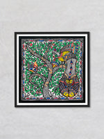 Nature's Concoction  Vibrancy of Madhubani Art, Madhubani Painting by Ambika Devi