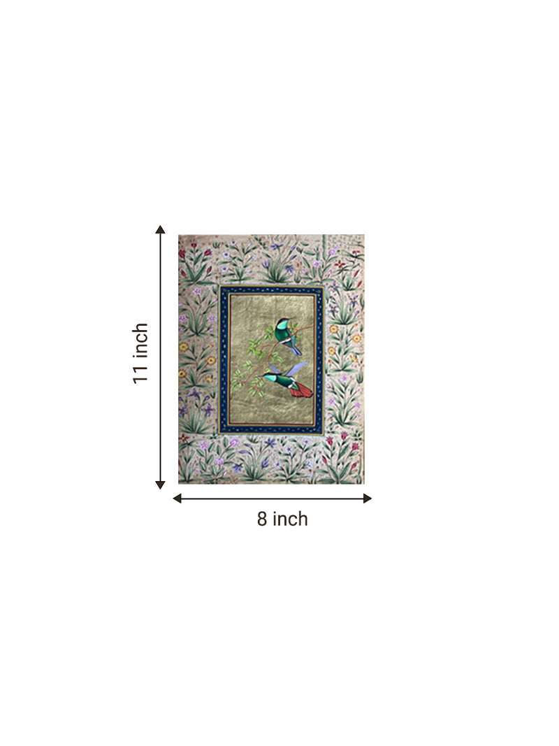 Nature's Harmony in Mughal Miniature for sale